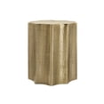 thumbnail image 1 of 22-inch Gold Metal Drum Nightstand for Contemporary Bedroom No Assembly Required, 1 of 6