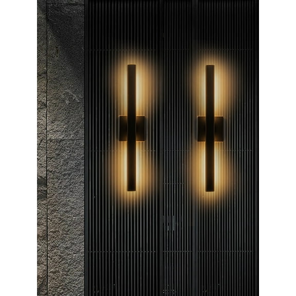 22 inch Outdoor Modern Up and Down Led Wall Sconce Set of 2