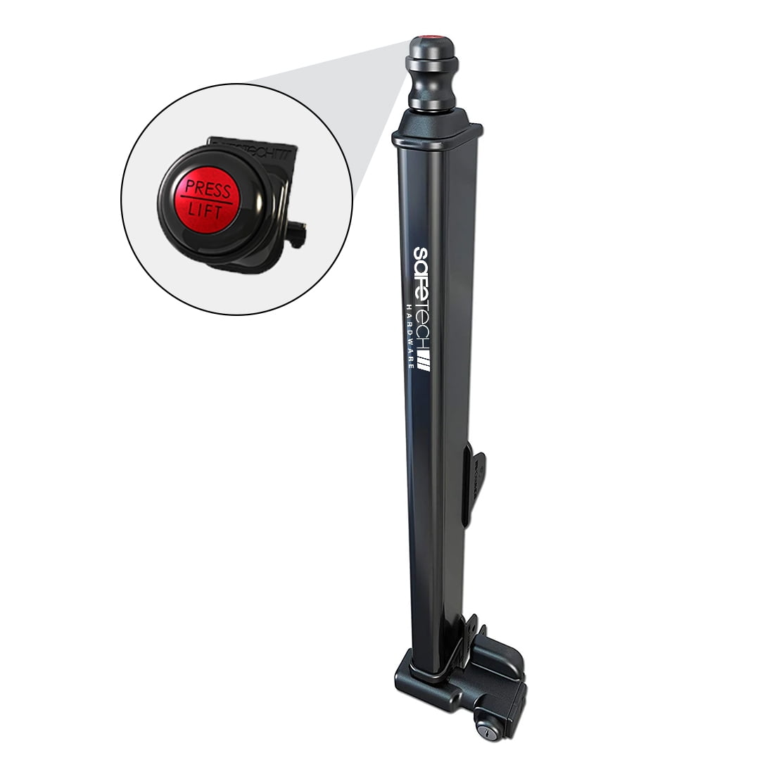 Safetech Hardware 22-inch Push Lock Magnetic Top Pull Pool Gate Latch ...