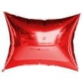 thumbnail image 1 of 22 inch Rectangular Pillow Panel - Red Foil Mylar Balloon - Party Supplies Decorations, 1 of 2