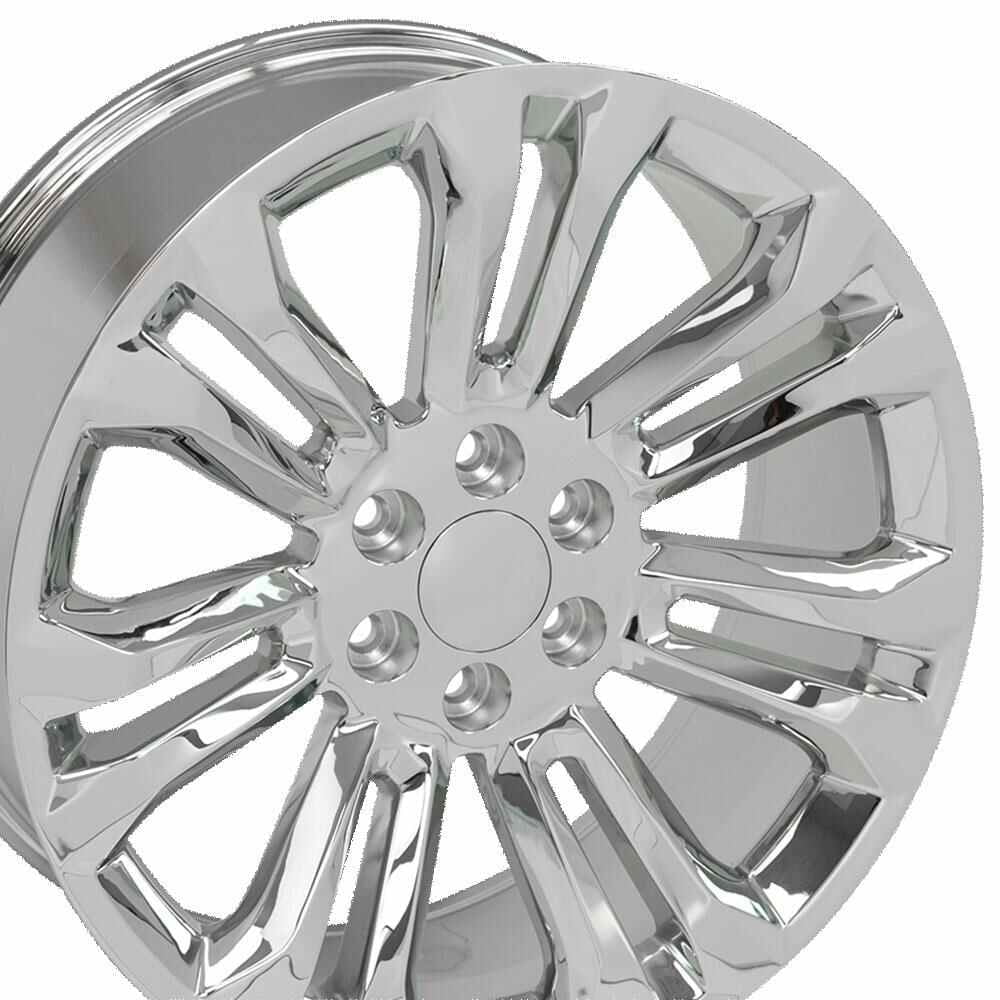 22 inch Replica Wheel CV43 Fits Chevrolet Silverado Rim 22x9 Chrome ...