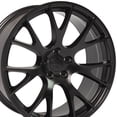 thumbnail image 1 of 22 inch Rim fits 06-18 Dodge Charger Hellcat Style Satin Black Wheel Direct Fit, 1 of 4