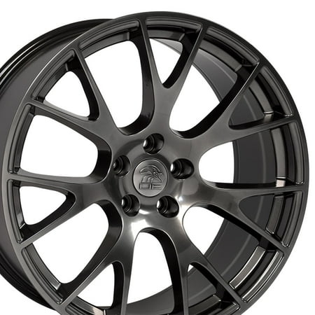 22 inch Rim fits 11-18 Dodge RAM 1500 Hellcat Hyper Black Wheel Direct Fit
