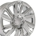 thumbnail image 1 of 22 inch Rim fits 99-19 GMC Sierra 1500 Chrome Aluminum Wheel Direct Fit, 1 of 4