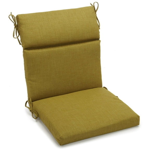 22-inch by 45-inch Spun Polyester Outdoor Squared Seat/Back Chair Cushion-Color:Avocado