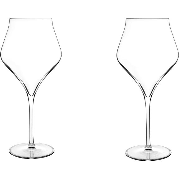 22 oz Burgundy Red Wine Glasses, 2 Count, Clear