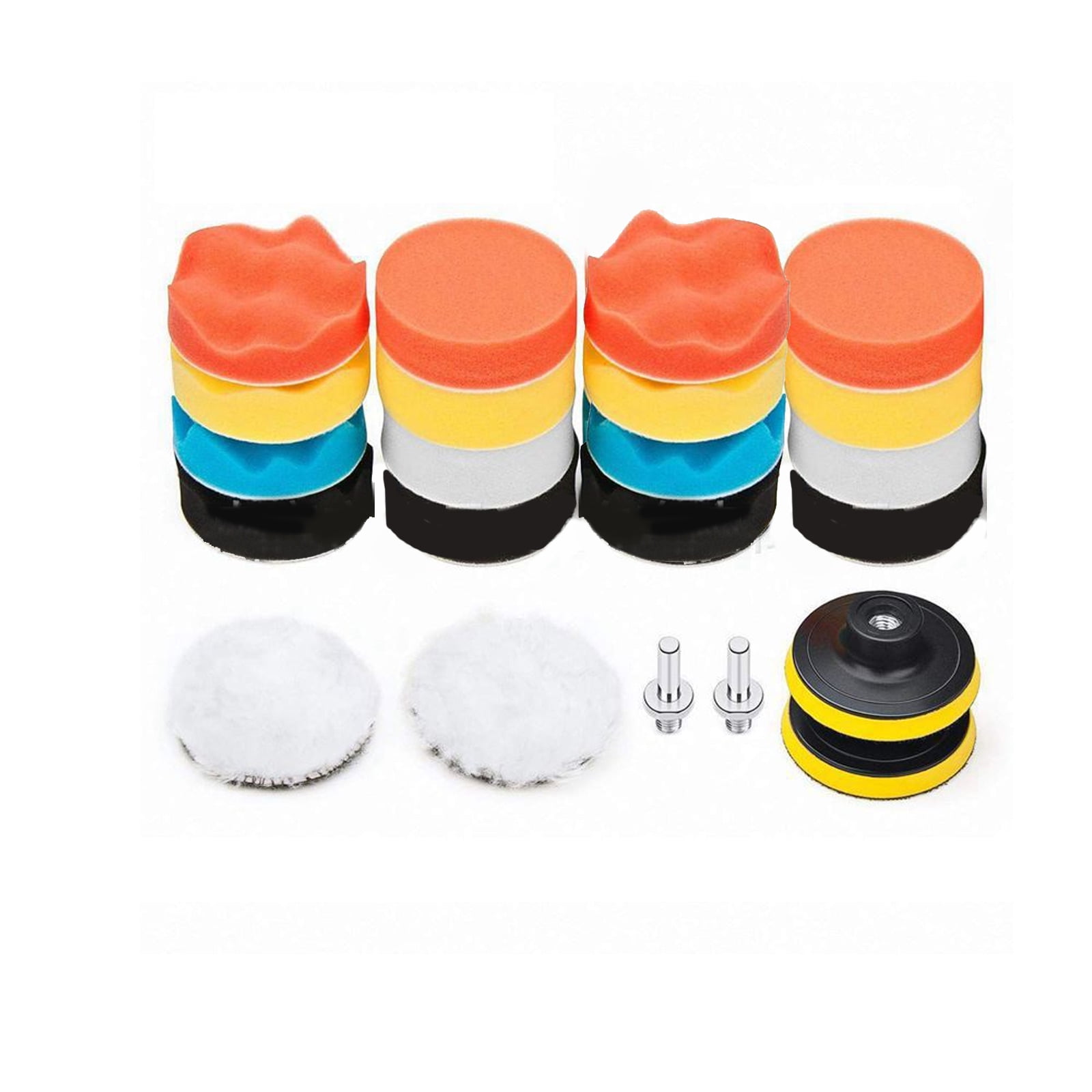 22 pcs car Foam Drill Polishing Pad Kit , Includes 16 Detailing Sponges