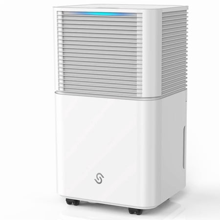 22 pt. 2000 sq. ft. White Dehumidifier with Bucket & Drain Hose