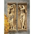 thumbnail image 1 of 22" French Paris Maidens Wall Sculpture Decor Frieze- Set of 2, 1 of 1