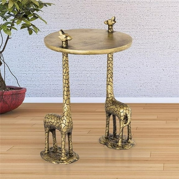 22 x 14.50 x 14.50 in. Giraffe Pair End Table