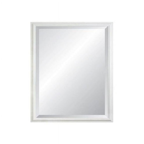 22 x 20 in. Christopher Series Wall Mirror with Striped Frame Accents, Silver
