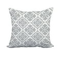 thumbnail image 1 of 22 x 22 Inch Gray Geometric Print Decorative Polyester Throw Pillow with a Linen Texture, 1 of 1