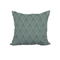 thumbnail image 1 of 22 x 22 Inch Green Geometric Print Decorative Polyester Throw Pillow with a Linen Texture, 1 of 1