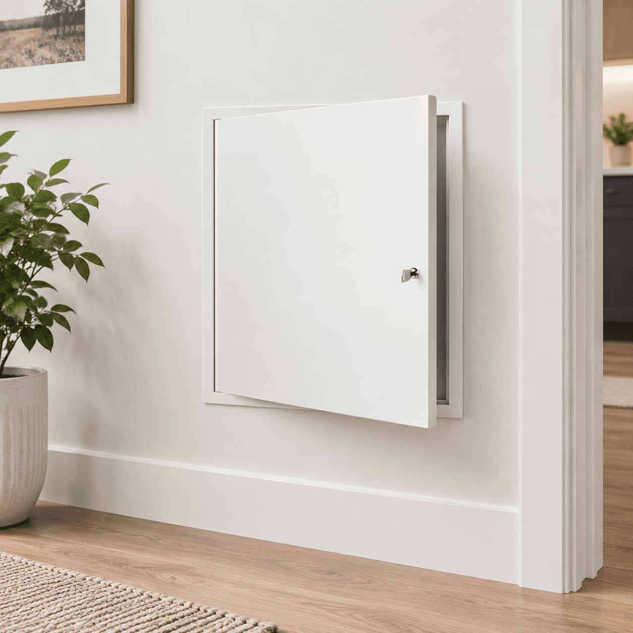 Conduit Recpie 22 x 22 Inch Locking Steel Drywall Access Panel For Electrical Conduits ...