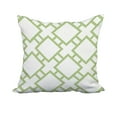 thumbnail image 1 of 22 x 22 Inch Square in St. Louis Green Geometric Print Decorative Polyester Throw Pillow with Linen Texture, 1 of 1