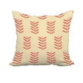 thumbnail image 1 of 22 x 22 Inch Yellow Floral Print Decorative Polyester Throw Pillow with a Linen Texture, 1 of 1