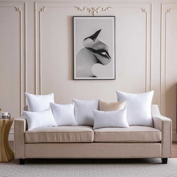 22 x 22 Pillow Inserts Set of 4 Down Alternative Throw Pillow Inserts Large Fluffy Decorative Pillow White Square Pillows Stuffing for Living Room Couch Bed Sofa Interior Cushions