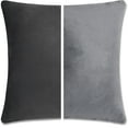 thumbnail image 1 of 22" x 22" Throw Pillow - Iron Grey: 2 PCS / 4 Sided. Luxurious Premium Memory Foam Fill w/ Reversible Cover Microsuede/Microplush Fabric. Forever Fluffy, Beautiful & Supportive. Soft & Comfy., 1 of 1