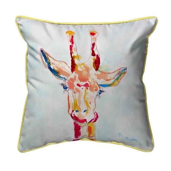 22 x 22 in. Giraffe Extra Large Zippered Pillow