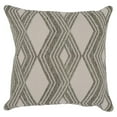 thumbnail image 1 of 22 x 22 in. Grey Zippered Handmade Geometric Indoor & Outdoor Throw Pillows, 1 of 1