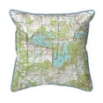 thumbnail image 1 of 22 x 22 in. Lake Cavalier & Lake Norman, MS Nautical Map Extra Large Zippered Pillow, 1 of 1