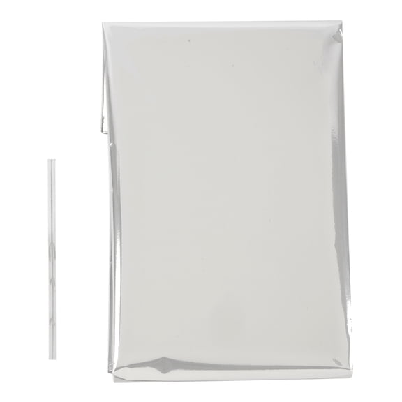 22" x 25" x 8" Silver Metallic Plastic Basket Gift Bags by Celebrate It – Ideal for Gift Baskets - Holidays & Special Occasions - 12 Pack