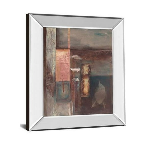 22 x 26 in. Fall II with Leaf by Laurie Fields Mirror Framed Print Wall Art