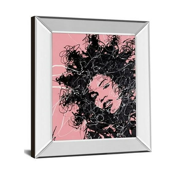 22 x 26 in. Star II by Oksana Leadbitter Mirror Framed Print Wall Art