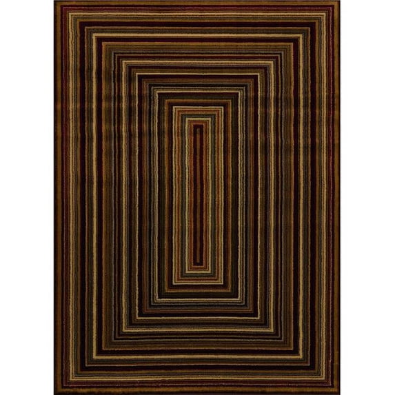22" x 26" Multicolor Polypropylene Accent Rug
