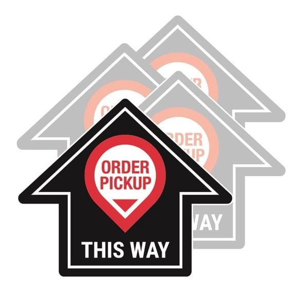 22 x 27 x 1 Assorted Floor Graphics Signage Kit - Vinyl