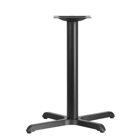 22'' x 30'' Restaurant Table X-Base with 3'' Dia. Standard Height Column