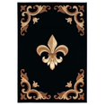 thumbnail image 1 of 22" x 32" Black Olefin / Polypropylene Accent Rug, 1 of 2