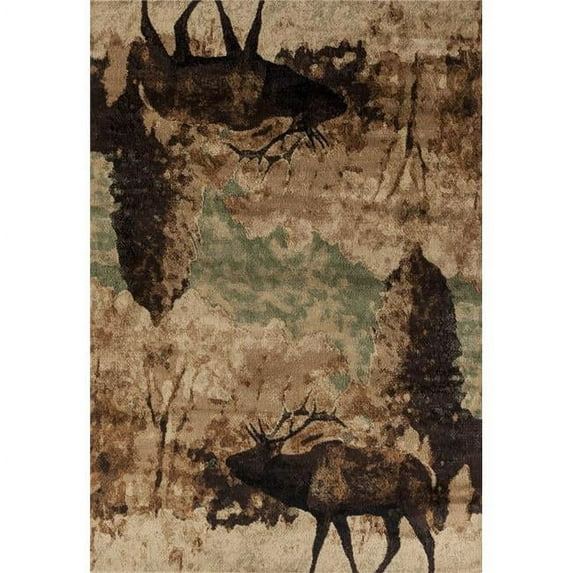22" x 36" Multicolor Polypropylene Mat Rug