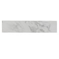 thumbnail image 1 of 22" x 4" Bathroom Sink Side Splash, Size for Bathroom Vanity Sink Top, Engineered Marble Stone Side Splash, Bianco carrara wenato color, 1 of 6