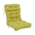 thumbnail image 1 of 22 x 45 in. Solid Microsuede Tufted Chair Cushion, Mojito Lime, 1 of 1