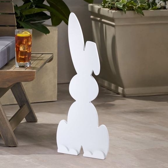 22 x 9 inch Easter Wooden Bunny Cutouts for Crafts, Wooden Rabbit Decor, Unfinished Wood Spring Bunnies, Easter Crafts for Adults, Paint and DIY