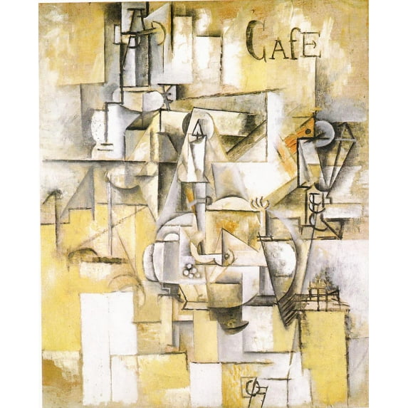 22"x27" Fine Art Quality Poster :: Picasso - Le pigeon aux petits pois 1911