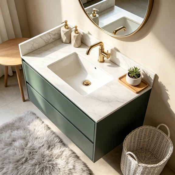 22"x4" Sintered Stone Vanity Top Side Splash, Carrara White