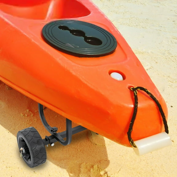 220.46lbs Capacity Kayak Canoe Boat Carrier Rack Dolly Trailer Trolley Transport Cart Wheel 24.41*15.55inch