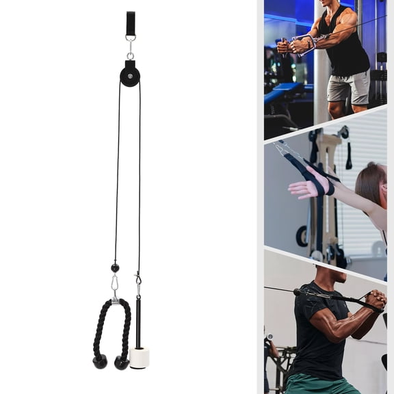 220.46lbs Load Cable Pulley System, Black Weight Pulley System, Weight Pulley System for Homes, Gyms