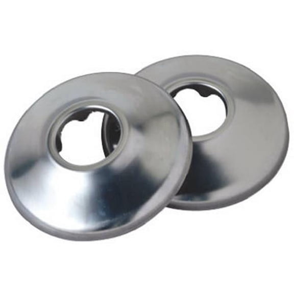 220-616 Shallow Pipe Cover, Chrome Finish Flange, for .375-In. Iron Pipe or 5/8-In. Cooper Tube  2-Pk. - Quantity 1