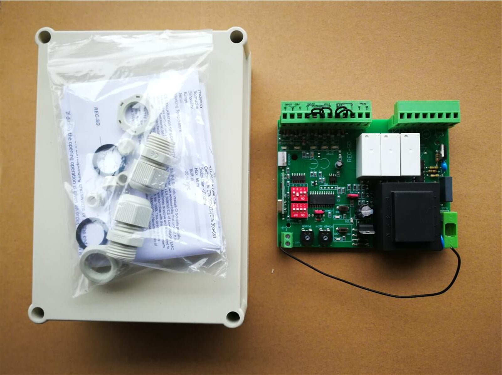 Gate Card Controller 220 AC sliding gate garage door opener motor operator NC circuit board ...