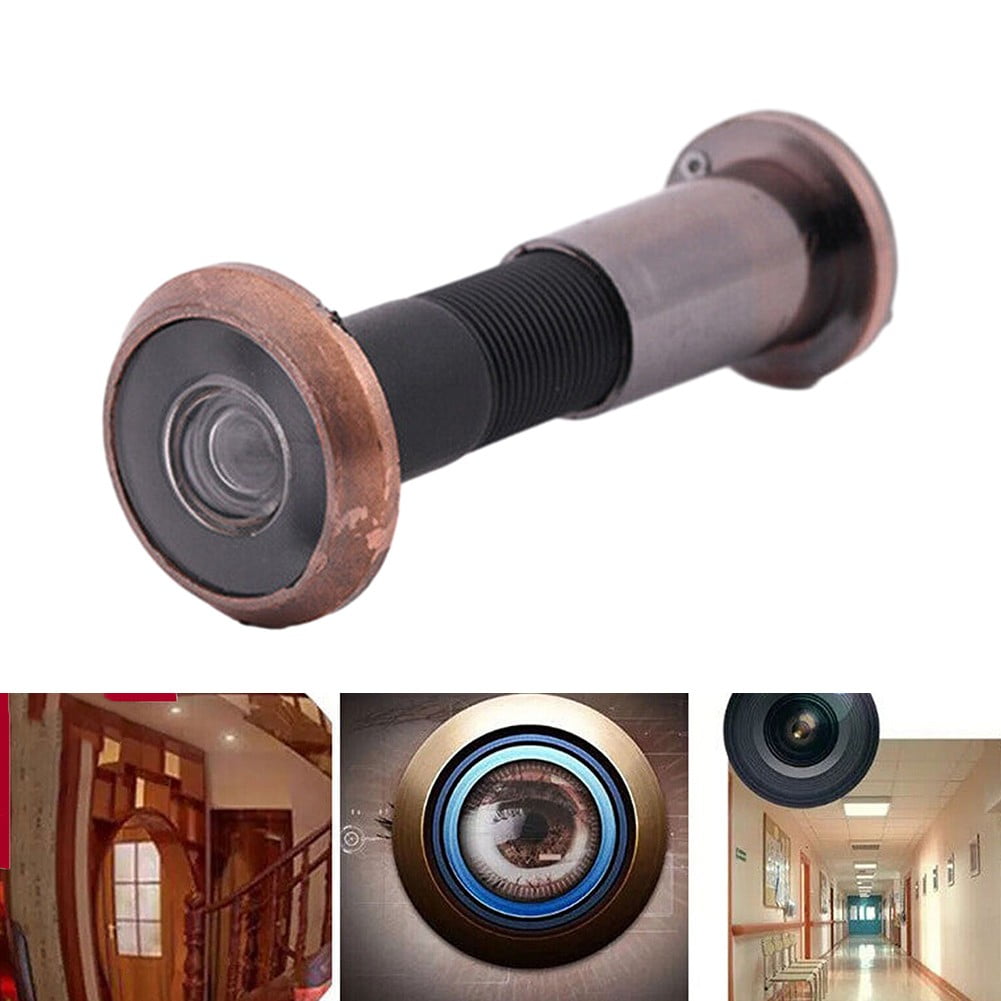 220 Degree Door Peephole Viewer Wide Angle Eye Sight Hole Glass Lens