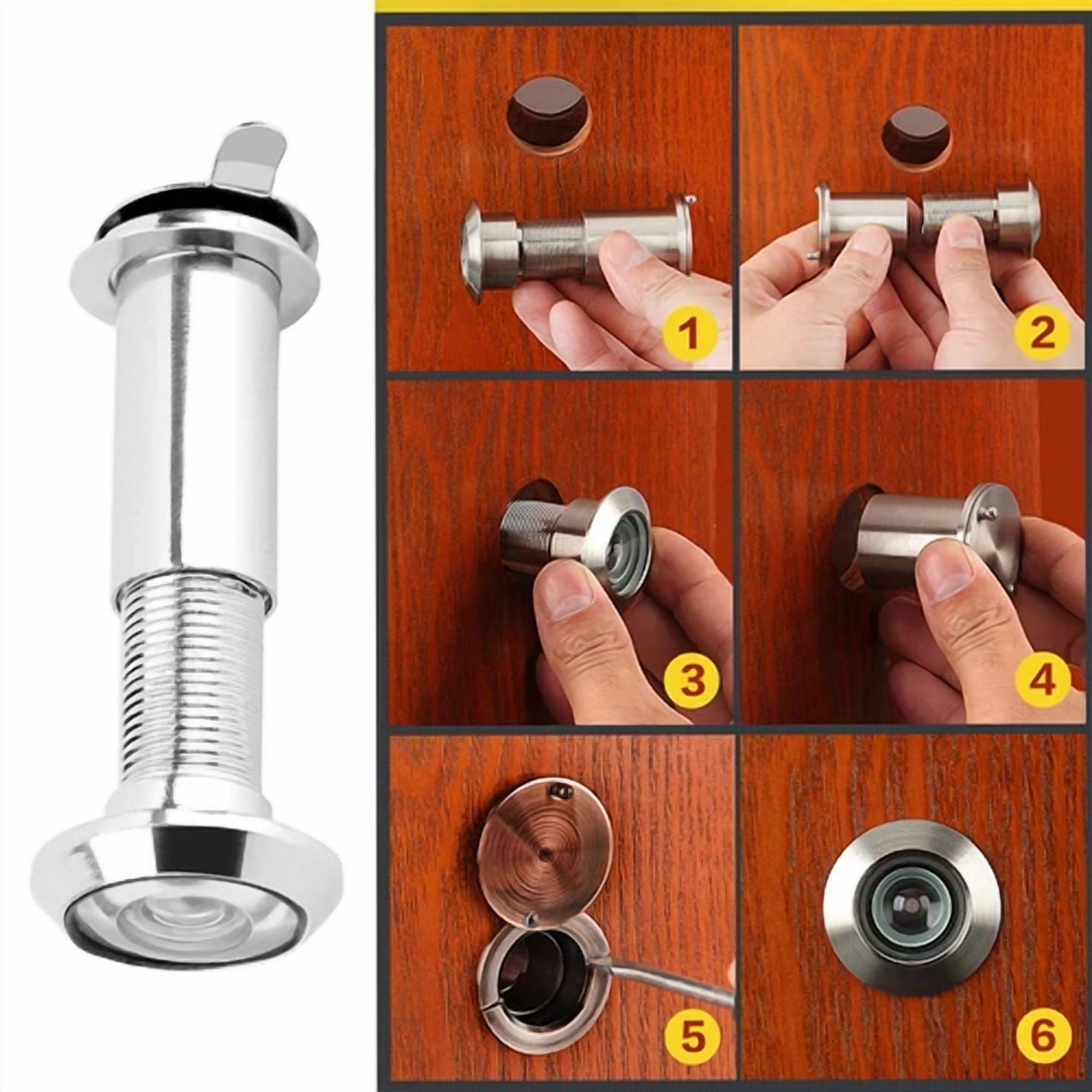 220 Degree Wide Viewing Door Viewer For Home Security Euy