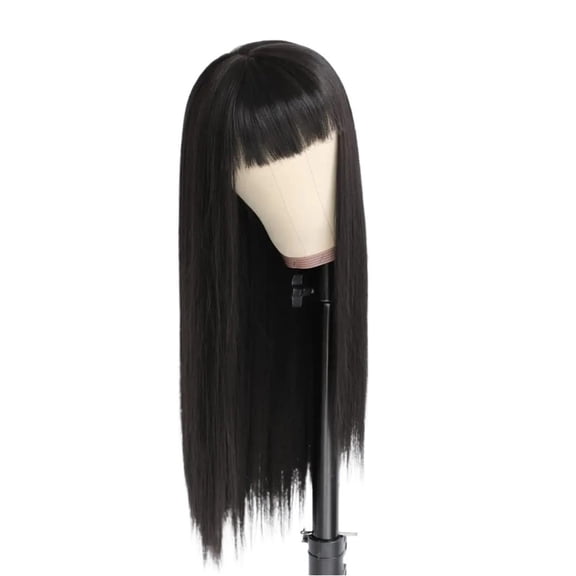 220% Density Natural Color 3x1 Middle Part Lace Wig Straight Human Hair Wigs with Bangs