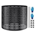 thumbnail image 1 of 220 Gallon Garden Compost Bin with HDPE Material, Ventilation System, Reusable, Easy Assembly, for Backyard Composting, 1 of 10