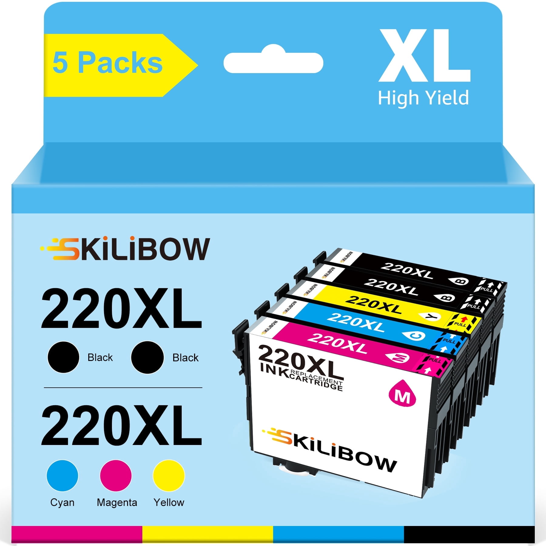 220u Ink 220 Ink Compatible Epson 220 XL Ink Cartridges for Epson WF-2750 WF ...