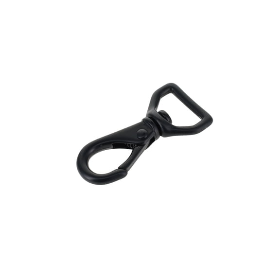 220 PVD Black Matte, Mini Swivel Lever Snap, Solid Brass-LL