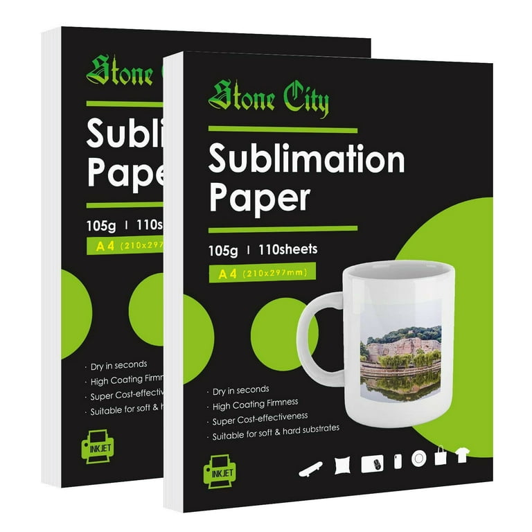 UniPlus 50 Sheets A4 Sublimation Heat Transfer Paper for Inkjet Printer DIY  Clothes Bag Mug Cup Ceramics Thermal Transfer Paper