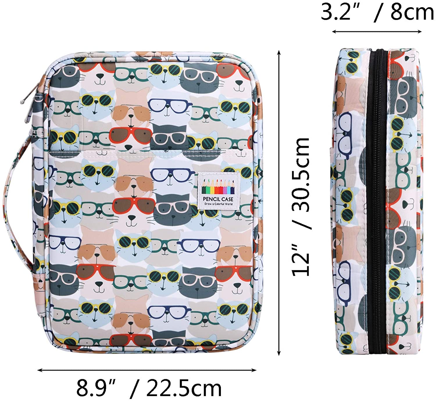 220 Slots Colored Pencil Case Large Capacity Pen Holder For Artist